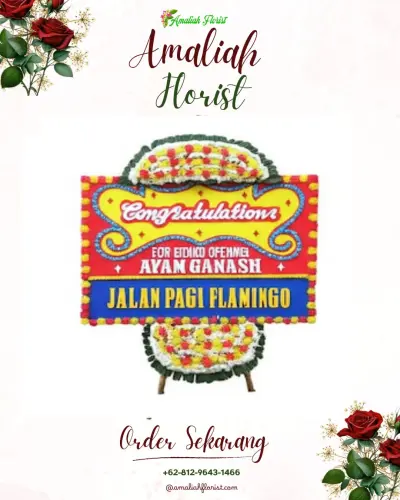 Bunga Papan Congratulation di Pengabean